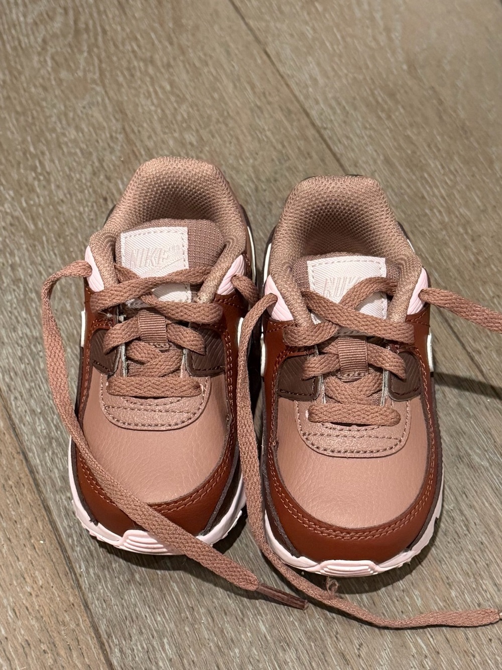 Nike Kids Two-Tone Pink and Brown Sneakers